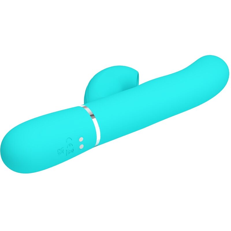 PRETTY LOVE - PERLITA 3-IN-1 MULTIFUNCTIONELE G-SPOT VIBRATOR, AQUA GREEN