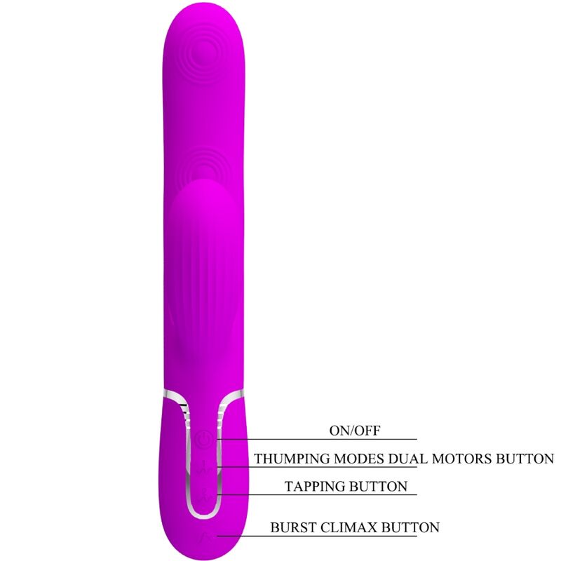 PRETTY LOVE - PERLITA 3-IN-1 MULTIFUNCTIONELE G-SPOT VIBRATOR VIOLET