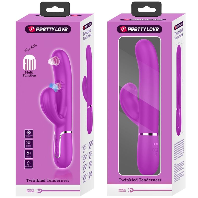 PRETTY LOVE - PERLITA 3-IN-1 MULTIFUNCTIONELE G-SPOT VIBRATOR VIOLET