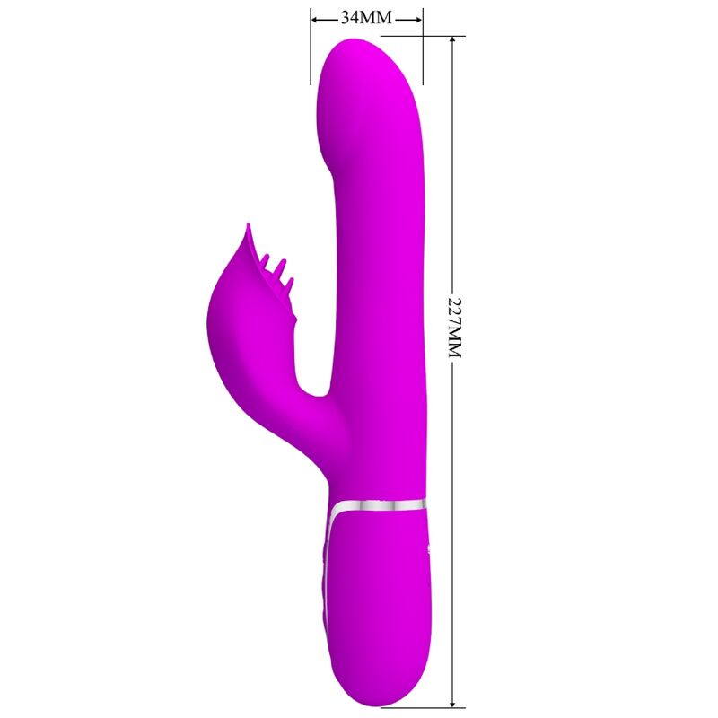 PRETTY LOVE - KONIJNENVIBRATOR MET VIOLETTE PARELS