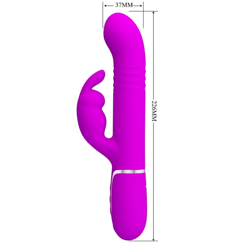 PRETTY LOVE - COALE KONIJN VIBRATOR MET PAARSE PARELS