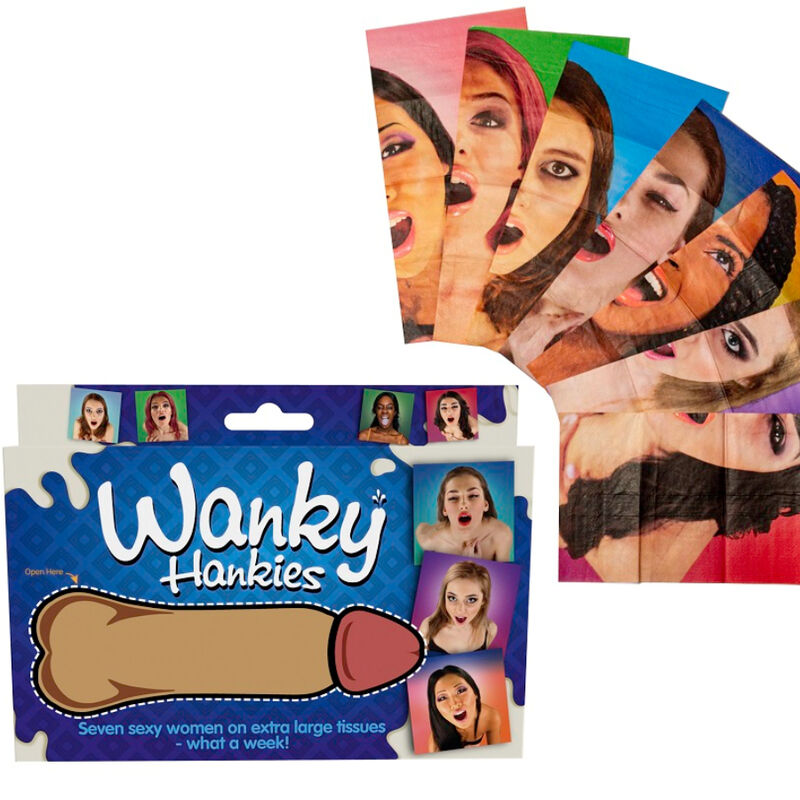 SPENCER &amp; FLEETWOOD - WANKY HANKIES 7 EXTRA GROTE DAMESZAKDOEKEN