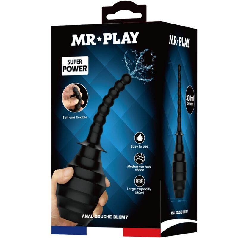 MR PLAY - ANALE DOUCHE BLKM7 SUPER POWER ZWART