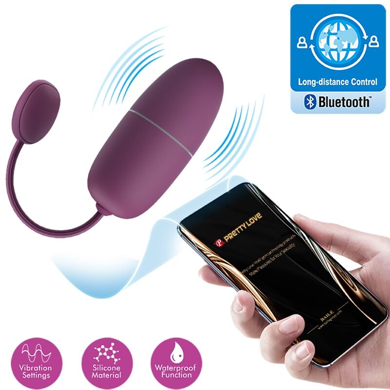 PRETTY LOVE - NIMF APP-GECONTROLEERD VIBREREND EI PAARS