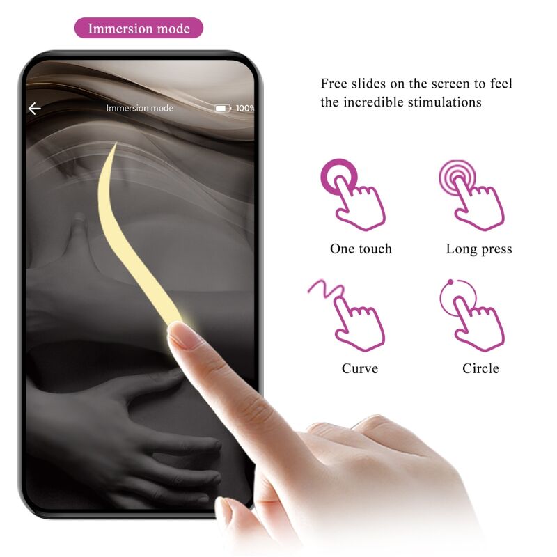 PRETTY LOVE - NIMF APP-GECONTROLEERD VIBREREND EI PAARS