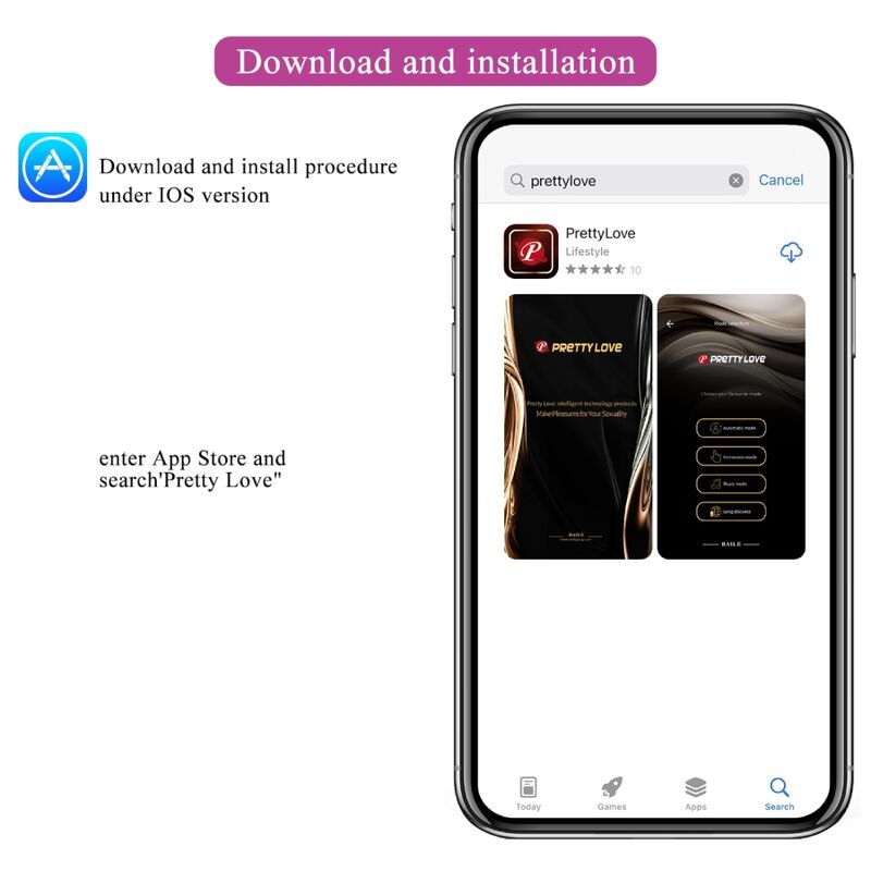 PRETTY LOVE - NIMF APP-GECONTROLEERD VIBREREND EI PAARS