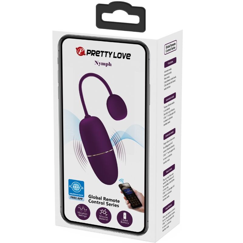 PRETTY LOVE - NIMF APP-GECONTROLEERD VIBREREND EI PAARS