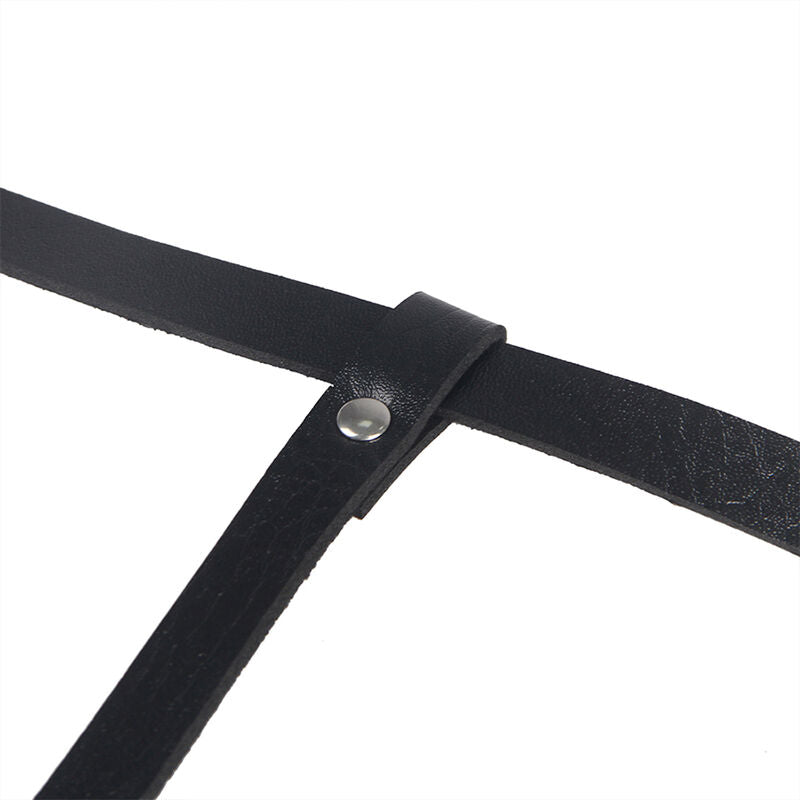 SUBBLIME - ZWART LEDEREN BODYHARNAS ONE SIZE