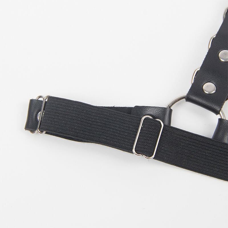 SUBLIEM - HARNAS RIEM EN KOUSENBAND MET RING- EN KETTINGDETAILS - ÉÉN MAAT