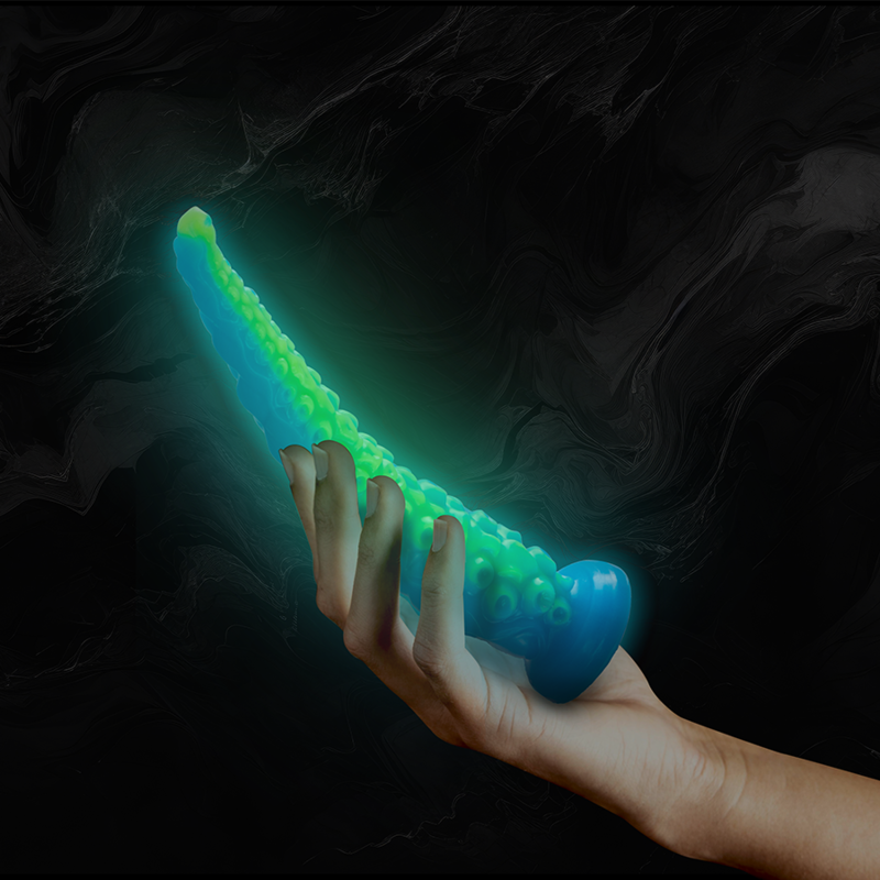 EPIC - SCYLLA DILDO DUNNE TENTAKEL FLUORESCEREND KLEIN FORMAAT