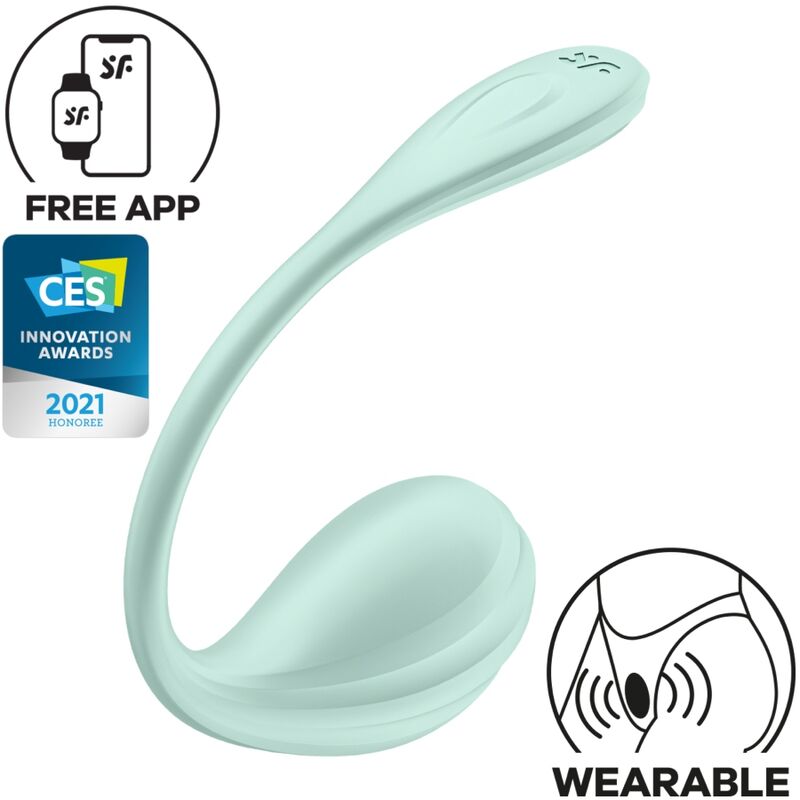 SATISFYER - GLADDE BLOEMPOT G-SPOT STIMULATOR AQUA GREEN GRATIS APP