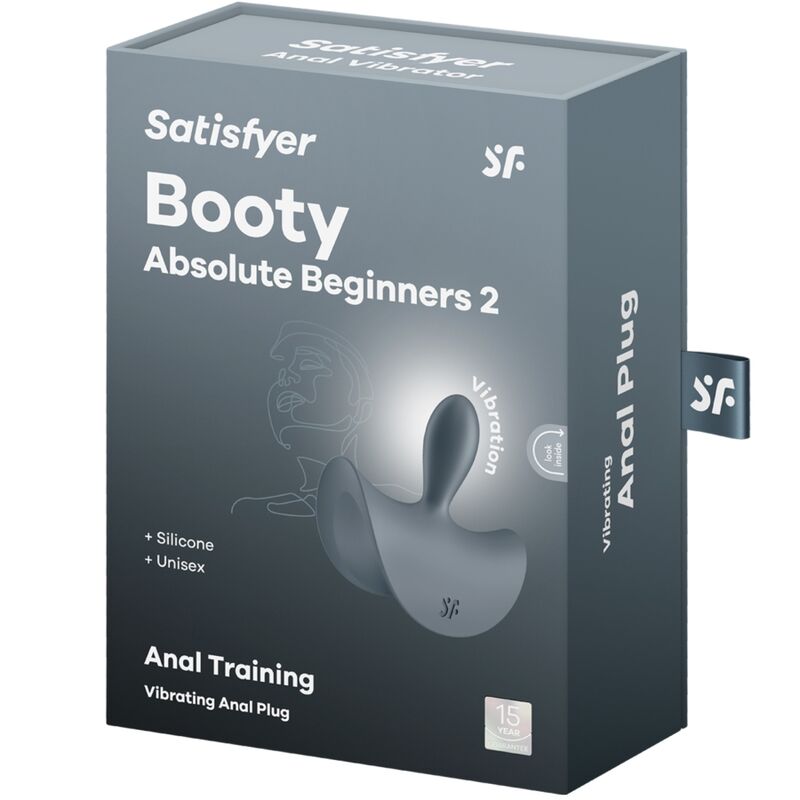 SATISFYER - BOOTY ABSOLUTE BEGINNERS 2 PLUG ANAAL VIBRATOR UNISEX ZWART