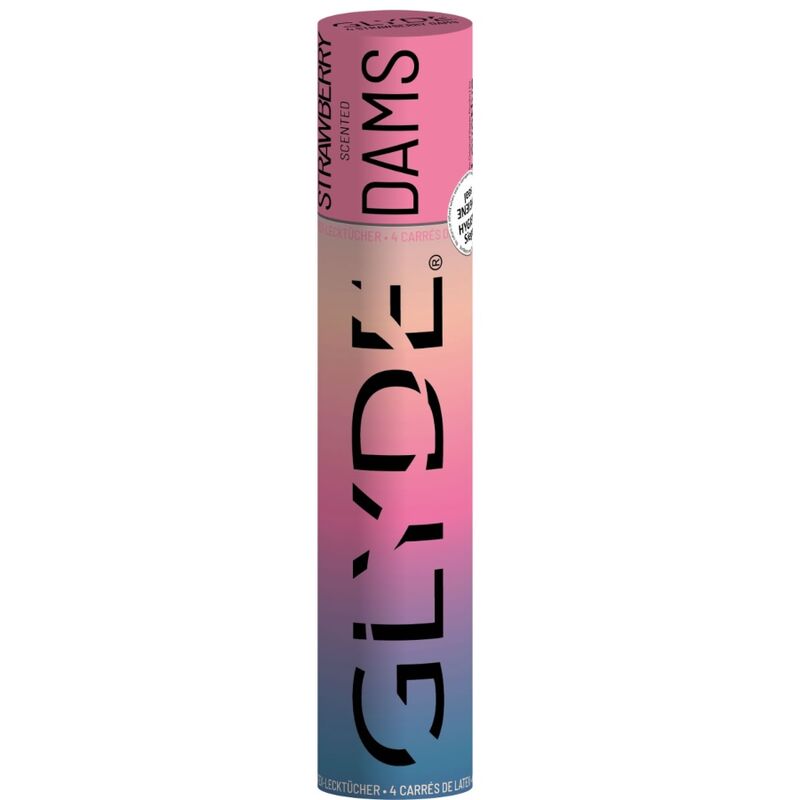 SHEER GLYDE - DAMS LATEX SHEETS ORALE SEX AARDBEI