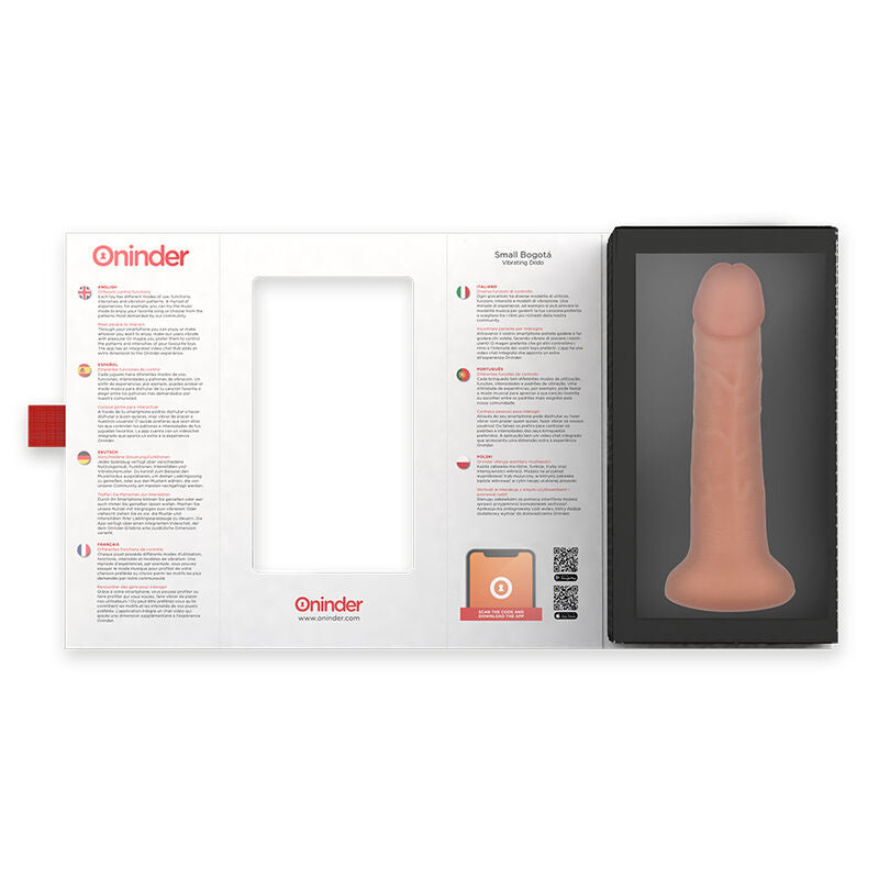 ONINDER - KLEINE BOGOTA CYBER REALISME VIBRATIE 17,5 CM -O- 4 CM - GRATIS APP