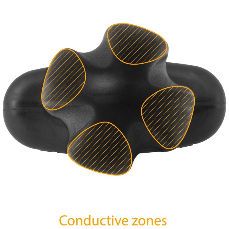 ELECTRASTIM - TARTARUS ANAL PLUG SILICONE QUADRIPOLAR BLACK