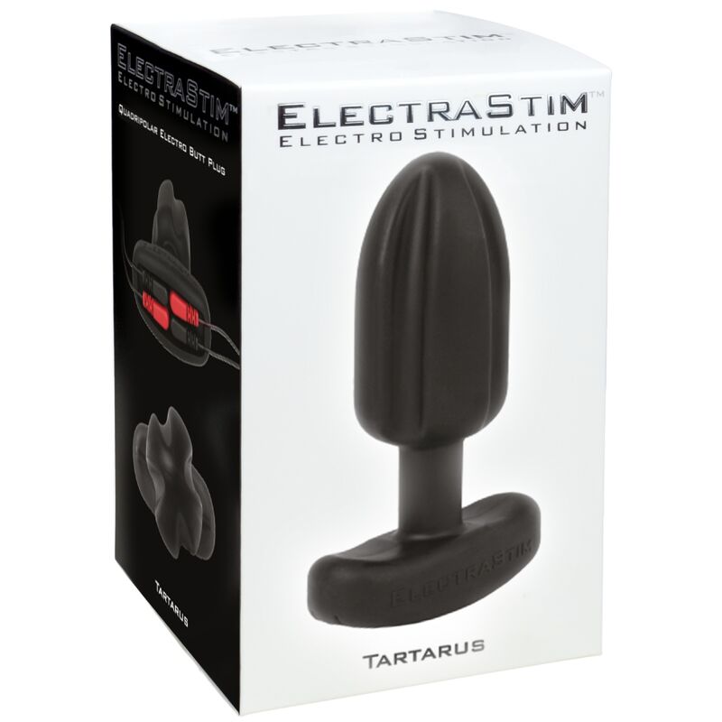 ELECTRASTIM - TARTARUS ANAL PLUG SILICONE QUADRIPOLAR BLACK