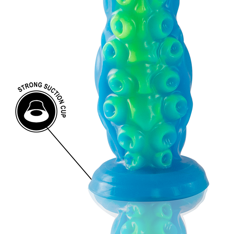 EPIC - SCYLLA DILDO DUNNE TENTAKEL FLUORESCEREND KLEIN FORMAAT