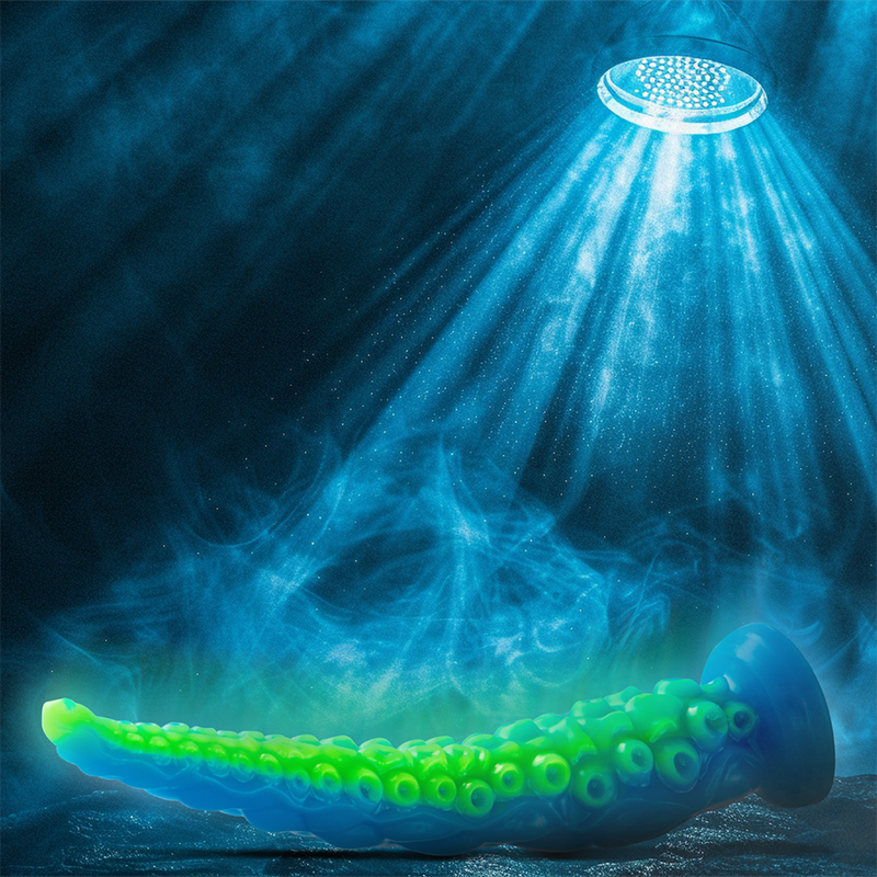 EPIC - SCYLLA DILDO DUNNE TENTAKEL FLUORESCEREND KLEIN FORMAAT