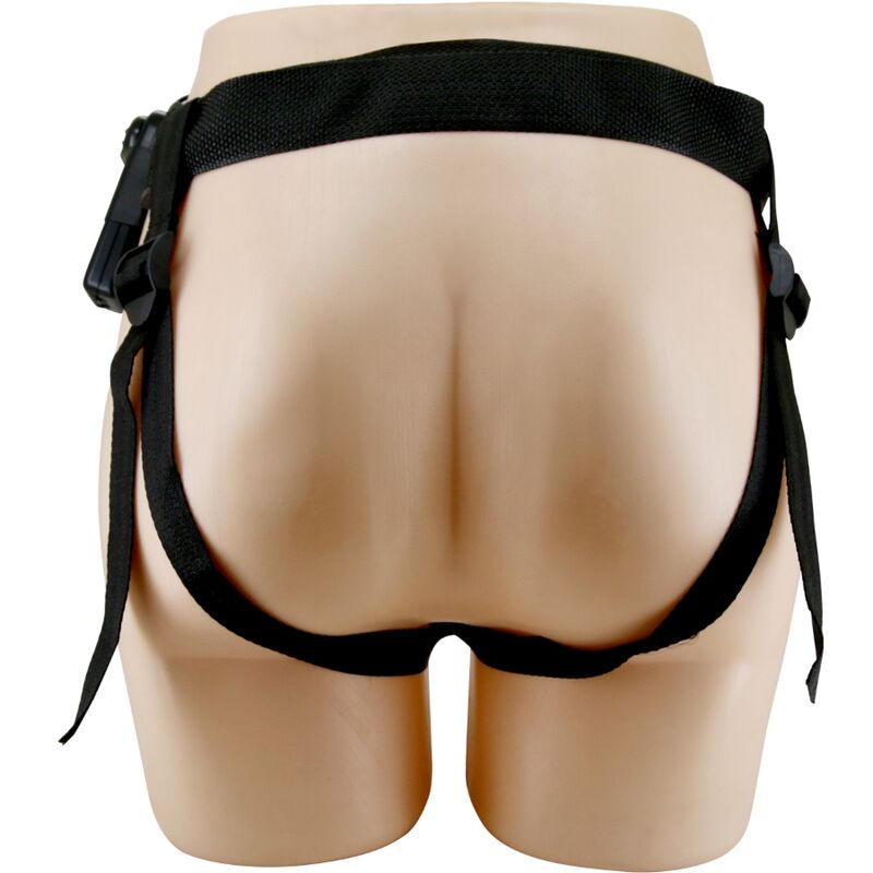 PRETTY LOVE - MARION HARNESS SLIPS UNIVERSAL MET VIBRERENDE DILDO 19 CM MULATTO