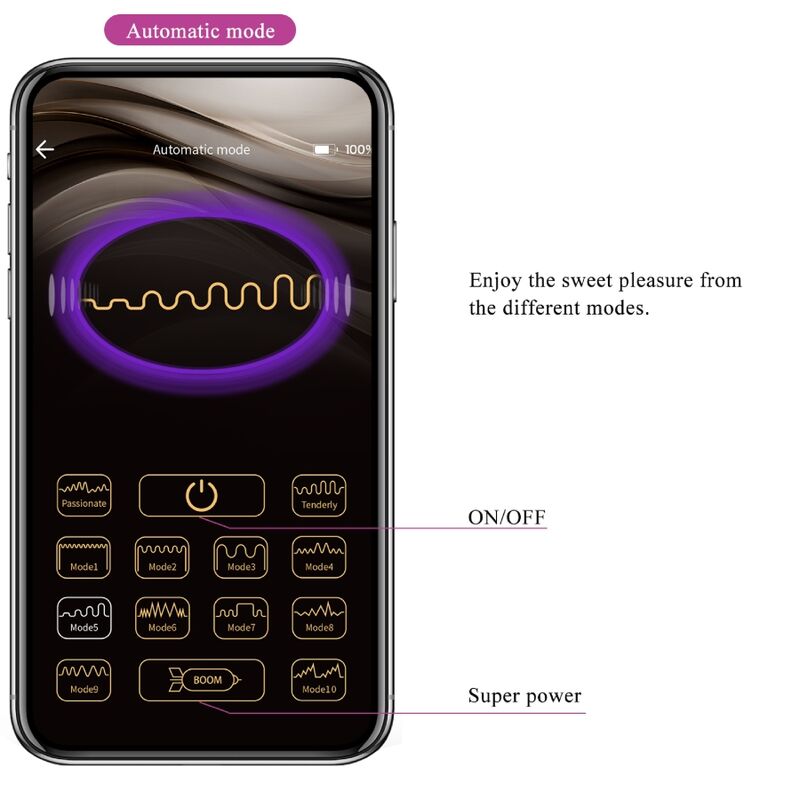 PRETTY LOVE - ETHAN OPLAADBARE VIBRATOR LILAC