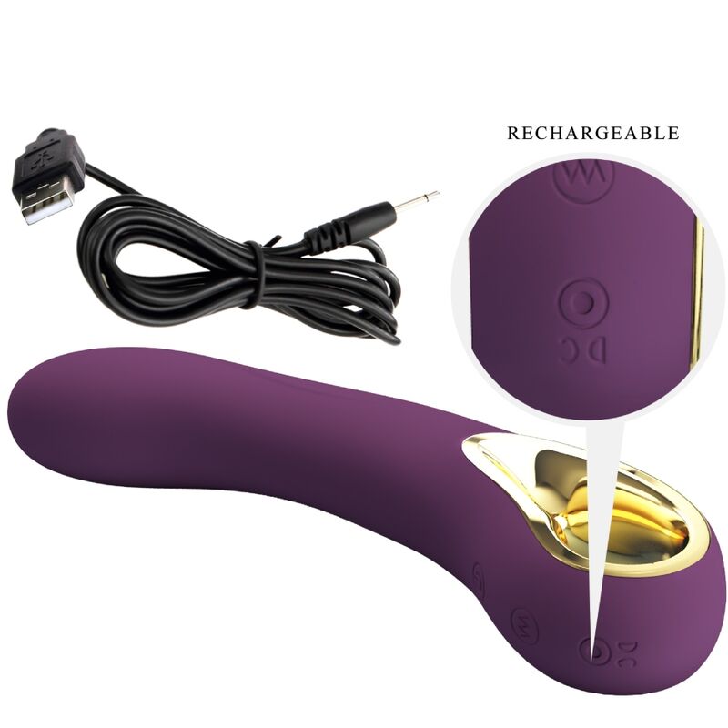 PRETTY LOVE - ETHAN OPLAADBARE VIBRATOR LILAC