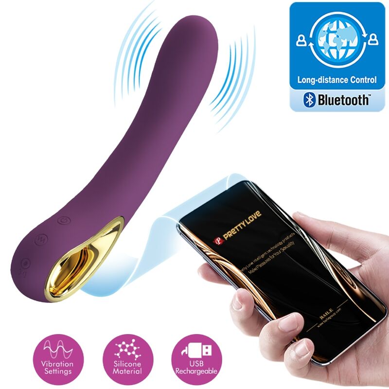 PRETTY LOVE - ETHAN OPLAADBARE VIBRATOR LILAC