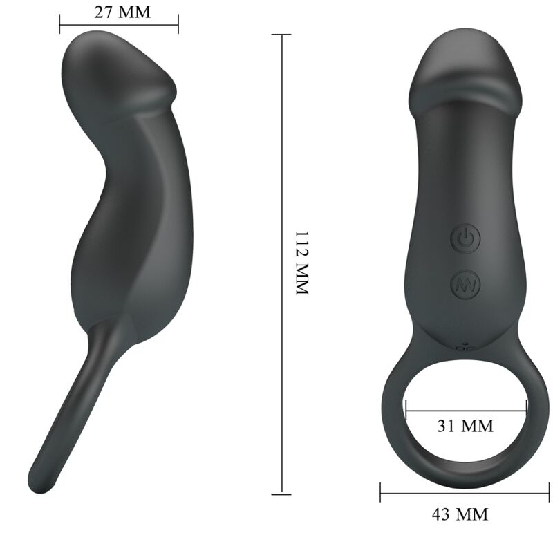 PRETTY LOVE - INCLUSIEF ZWARTE RING &amp; VIBRATOR
