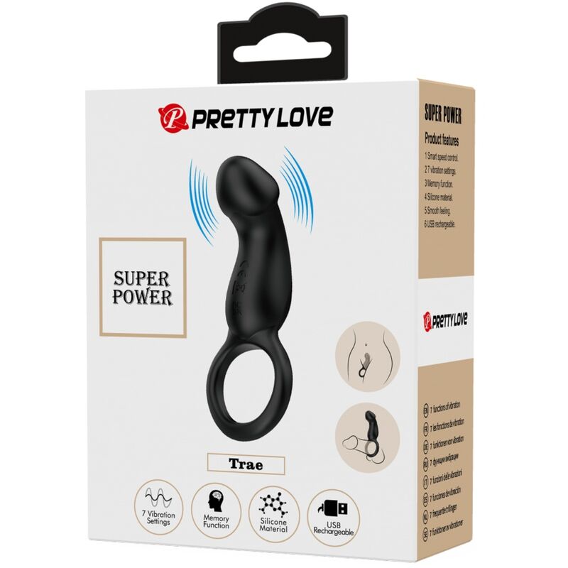 PRETTY LOVE - INCLUSIEF ZWARTE RING &amp; VIBRATOR