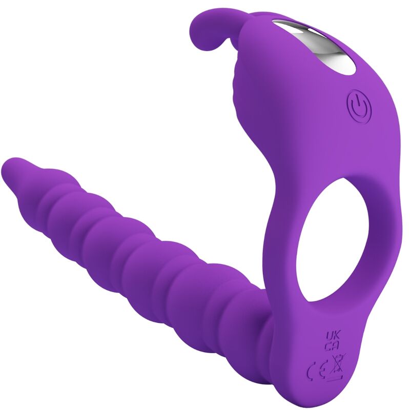 PRETTY LOVE - BLACKNEY PENISRING MET VIBRERENDE PLUG, LILAC