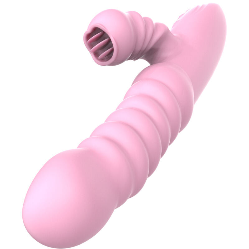 ARMONY - MULTIFUNCTIONELE VIBRATOR MET STIMULERENDE TONG EN ROZE HITTE-EFFECT