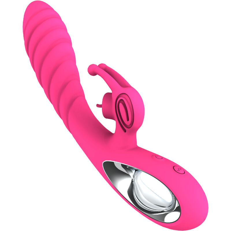 ARMONY - VICKY RABBIT VIBRATOR MET TONGTREKRING FUCHSIA
