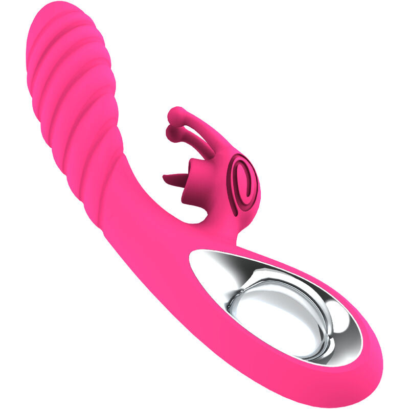 ARMONY - VICKY RABBIT VIBRATOR MET TONGTREKRING FUCHSIA
