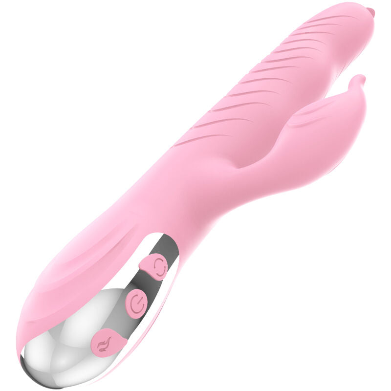 ARMONY - MARCIA VIBRATOR &amp; STOTEND DUBBELE TONG ROZE HITTE-EFFECT