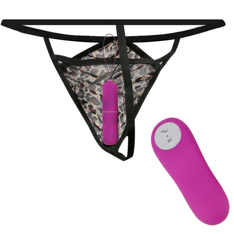 DANS - SLIP MET TRILLENDE KOGEL EN PAARSE AFSTANDSBEDIENING