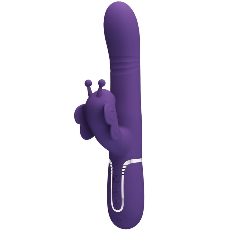 PRETTY LOVE - 4-IN-1 MULTIFUNCTIONELE KONIJN VIBRATOR, VLINDER, PAARS