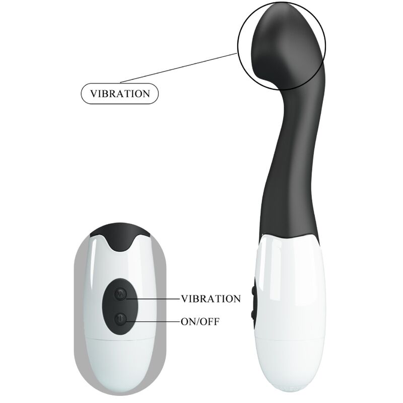 PRETTY LOVE - CHARLES G-SPOT VIBRATOR 30 MODI ZWART