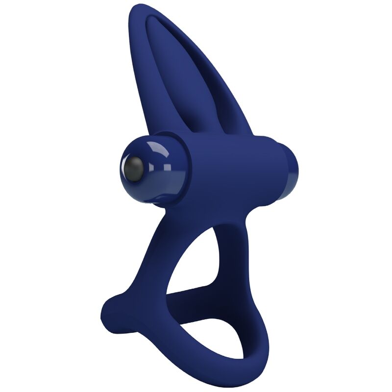 PRETTY LOVE - DUBBELE RING VIBRERENDE MAT &amp; BLAUWE STIMULATOR