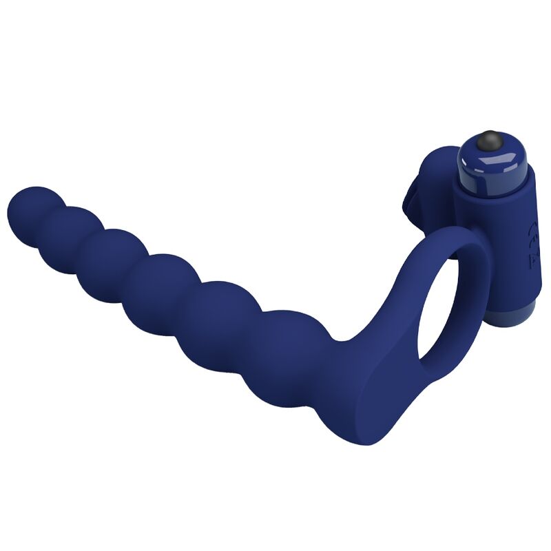 PRETTY LOVE - AJMAL VIBRERENDE RING MET BLAUWE STEKKER