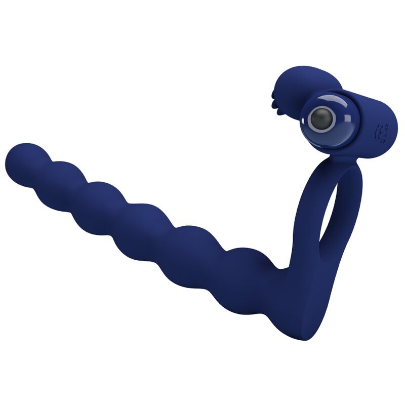 PRETTY LOVE - AJMAL VIBRERENDE RING MET BLAUWE STEKKER