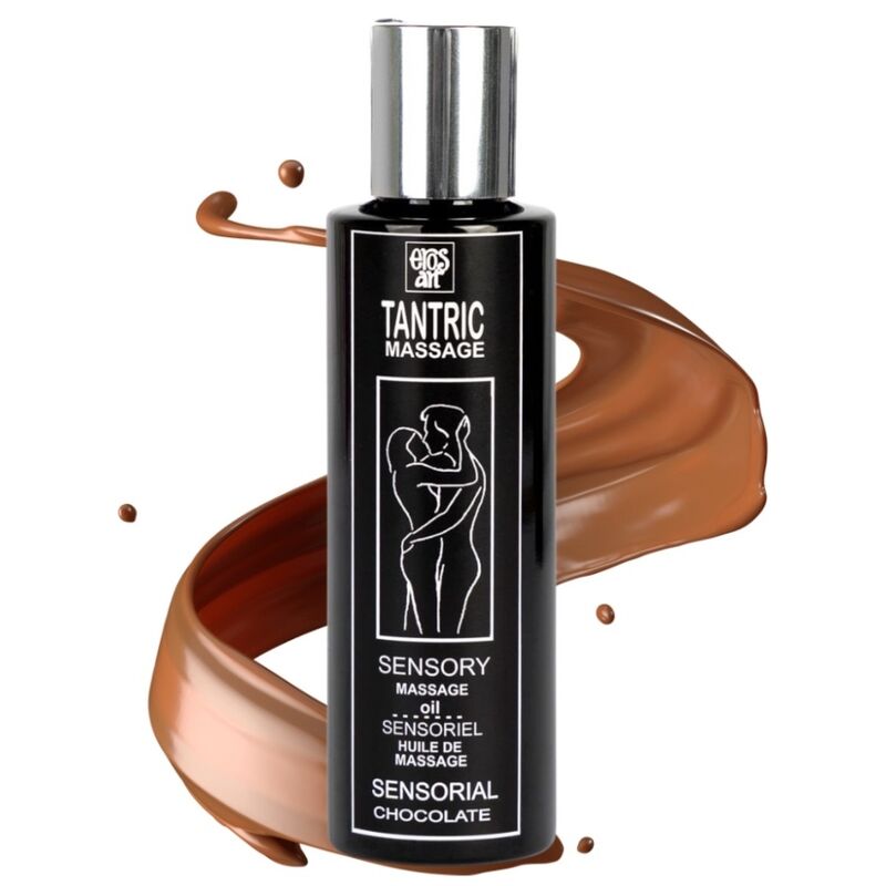 EROS-ART - NATUURLIJKE TANTRISCHE MASSAGEOLIE EN CHOCOLADE AFRODISIACUM 100 ML