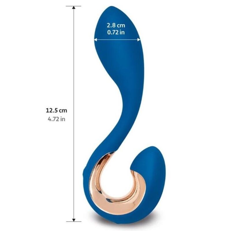 G-VIBE - GPOP 2 VIBRATOR GYP DOT INDIGO BLAUW