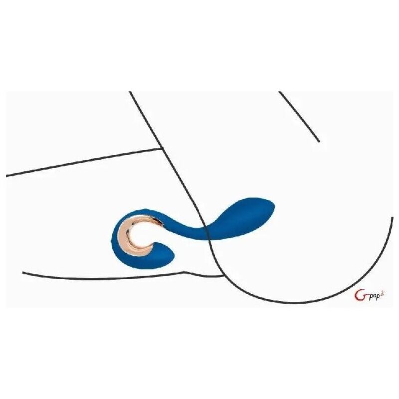 G-VIBE - GPOP 2 VIBRATOR GYP DOT INDIGO BLAUW
