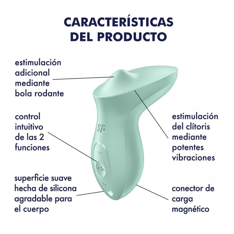 SATISFYER - EXCITERRR LAY-ON CLITORALE VIBRATOR MINT