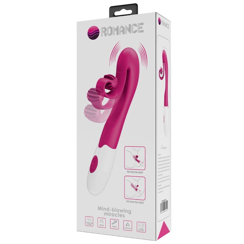 ROMANCE - VIBRATOR EN STIMULATOR 30 SNELHEDEN ROZE