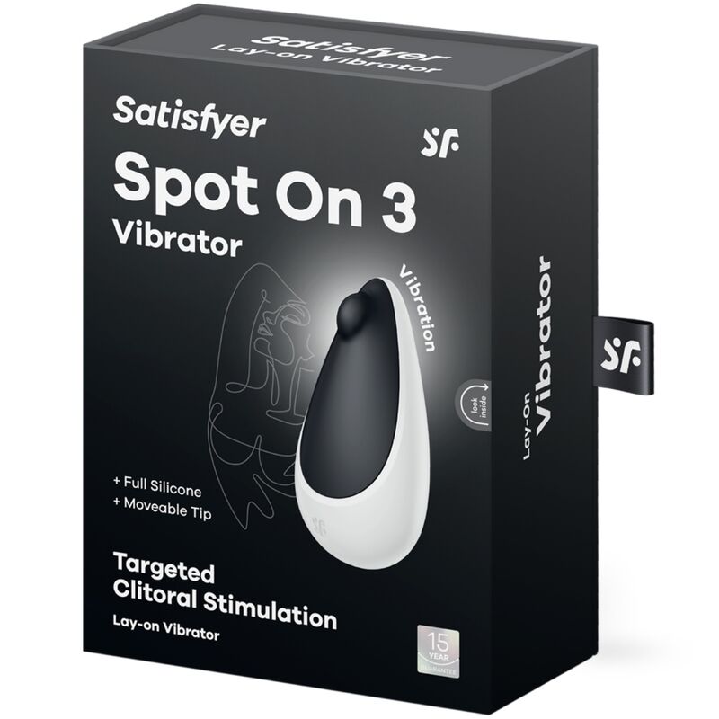 SATISFYER - SPOT ON 3 ZWARTE CLITORALE STIMULATOR