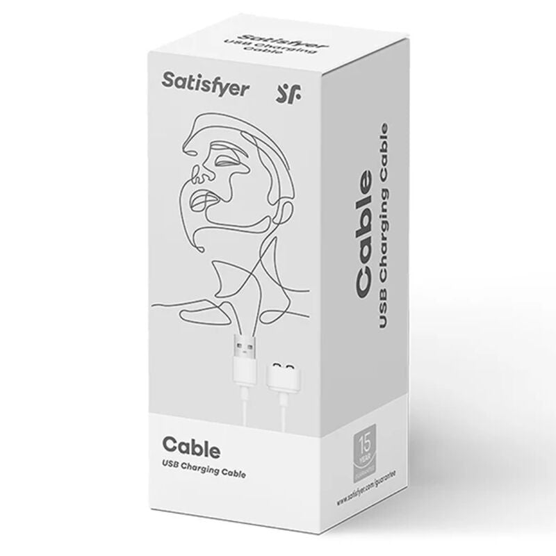 SATISFYER - WITTE USB-OPLAADKABEL