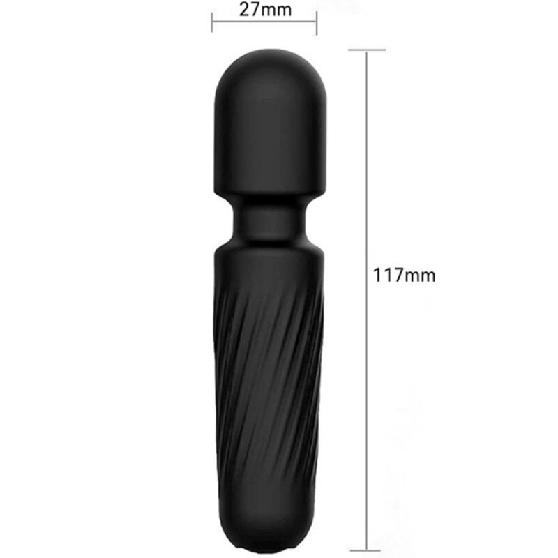 HARMONY - UW MAGISCHE OPLAADBARE MASSAGER &amp; VIBRATOR 10 VIBRATIES ZWART