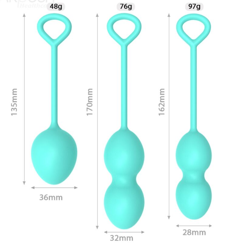 ARMONY - ANABIOSIS VAGINALE GEWICHTEN 3 NIVEAUS GROEN