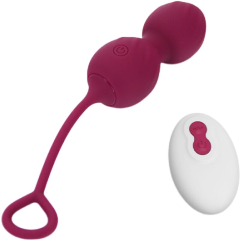 ARMONY - BLOSSOMS VAGINALE GEWICHTEN VIBRATOR AFSTANDSBEDIENING 10 VIBRATIES DONKERROOD