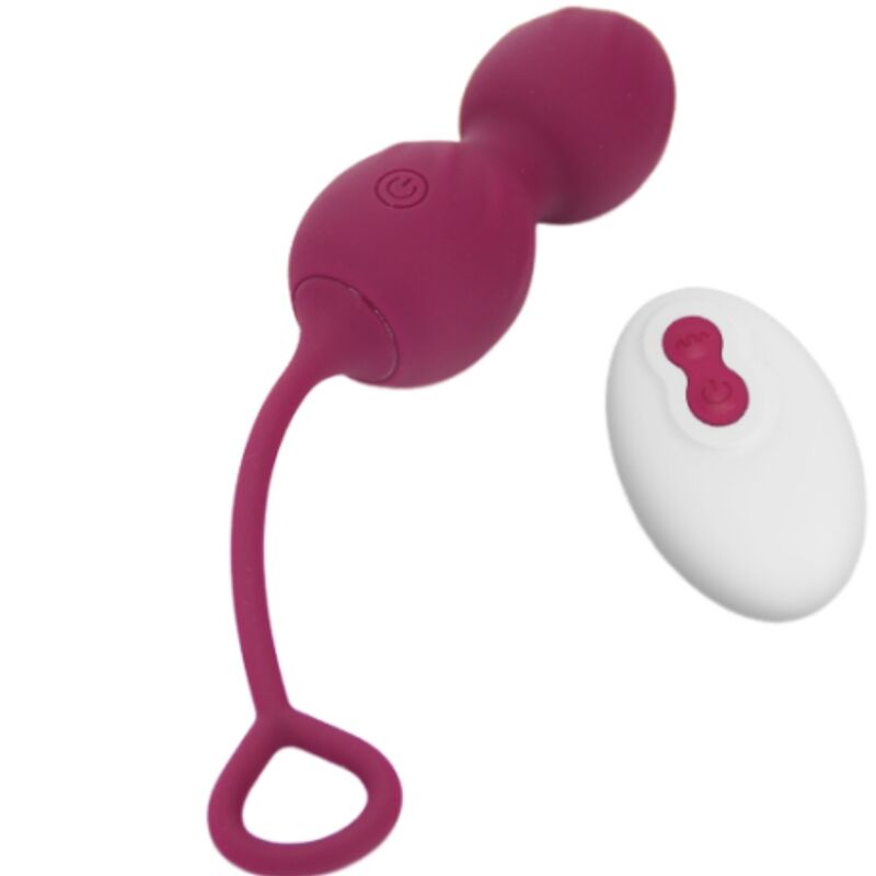ARMONY - BLOSSOMS VAGINALE GEWICHTEN VIBRATOR AFSTANDSBEDIENING 10 VIBRATIES DONKERROOD